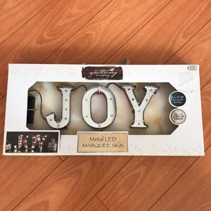 APOTHECARY Metal LED Marquee Sign Joy